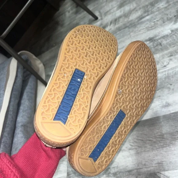 Birkenstock Brown Suede Lace-Up Flats - Picture 2 of 4